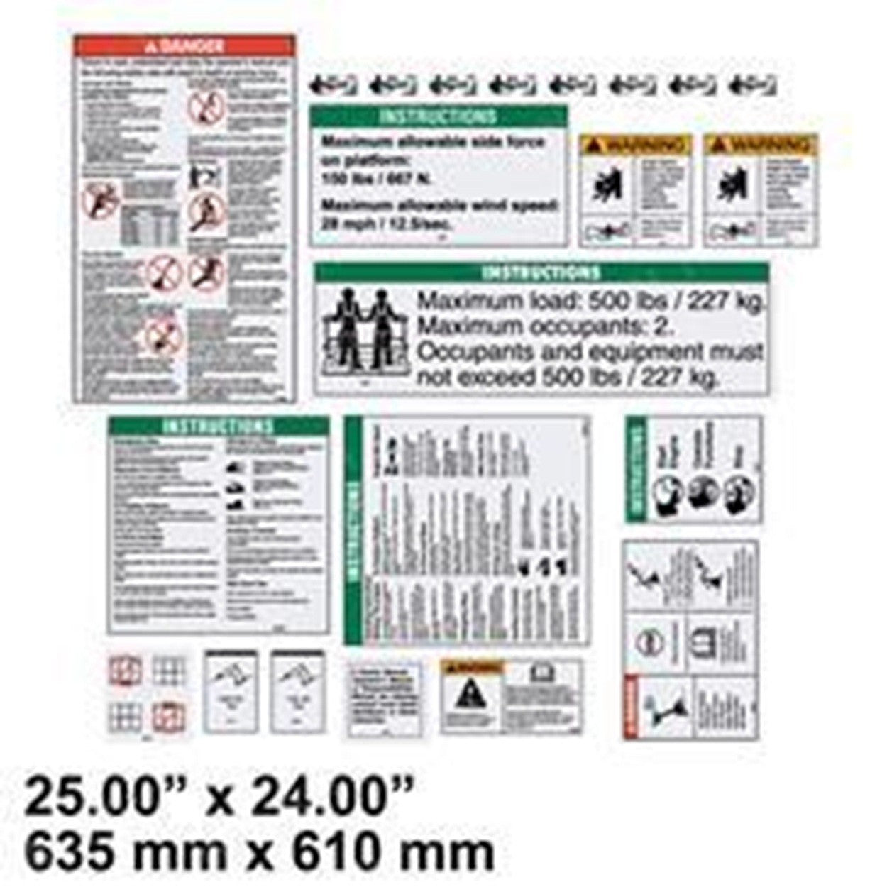 For Genie DECAL KITZ45 PLATWORDANSI 822005 822005GT