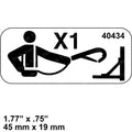 FOR GENIE GRC-12 DECAL - LANYARD ANCHORAGE POINT UNPACKAGED 40434 40434GT