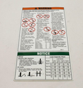 FOR GENIE 32686GT, 32686, DECAL OPERATING INSTRUCTIONS, SLA