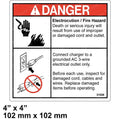 FOR GENIE GRC-12 DECAL - NOTICE AC POWER SUPPLY 31508 31508GT