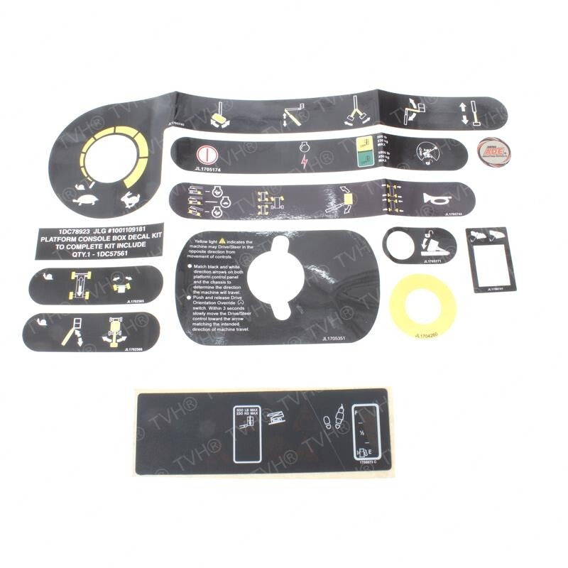 NEW FOR JLG Ultra-Boom Platform Console Decal Kit (FOR JLG Part # 1001109181)