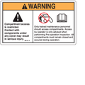 FOR Genie GR-20  DECAL - CAUTION COMPART ACCESS  28175