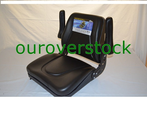 Universal Tractor Seat w/ Slide Tracks T500BL FOR Kubota Ford Case IH
