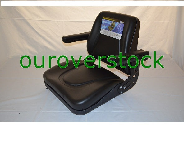 Universal Tractor Seat w/ Slide Tracks T500BL FOR Kubota Ford Case IH