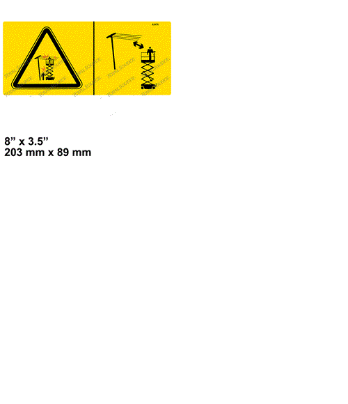 FOR GENIE 39470, 39470GT, DECAL - ELECT HAZARD