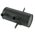 NEW MUFFLER FOR TOYOTA FORKLIFT EXHAUST SYSTEM (00591-74463-81)