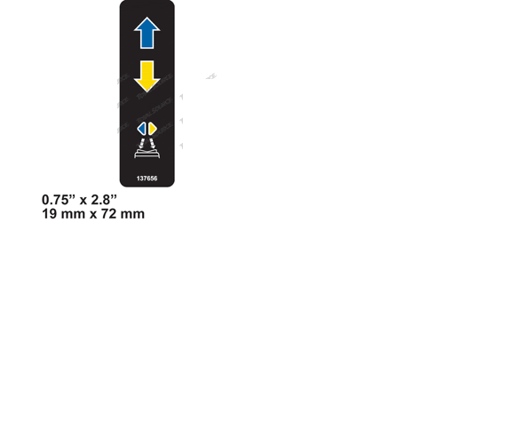 FOR Genie GS-2032 DECAL 137656