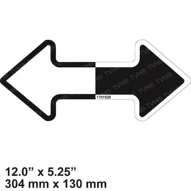 FOR JLG 1701529 DECAL, ARROW