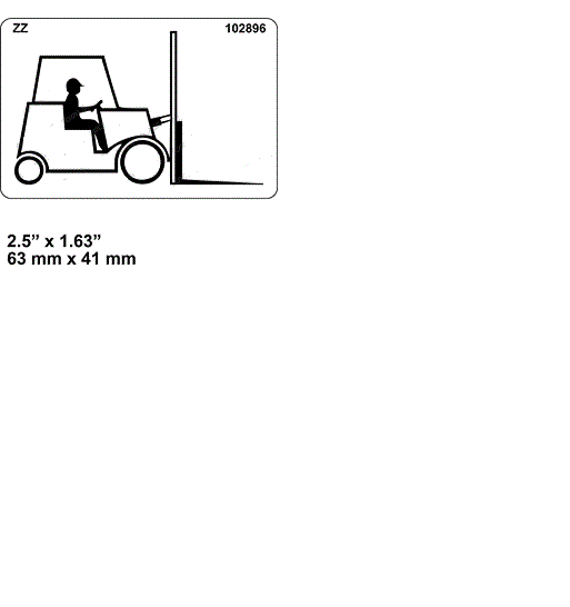 FOR Skyjack 3219 3215 SJIII3219 DECAL, Forklift boot 102896