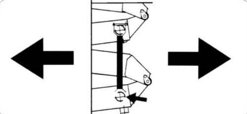 FOR SKYJACK 127711, DECAL - PLACE SAFETY BAR HERE