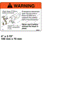 FOR Crown Lift Truck 1.0 RCTF - DECAL - WARNING DISCONNECT 083034
