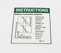 FOR GENIE NOTICE BATTERY CONNECT DECAL 82657, 82657GT