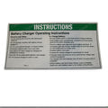 FOR GENIE GRC-12 DECAL NOTICE CHARGER INSTRUC 72970 72970GT