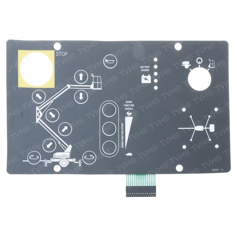 76095 DECAL GROUND CONTL PANEL FOR TMZ34 FOR GENIE