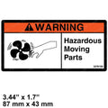 FOR HYSTER 1345939 BEARING DECAL - CAUTION FAN