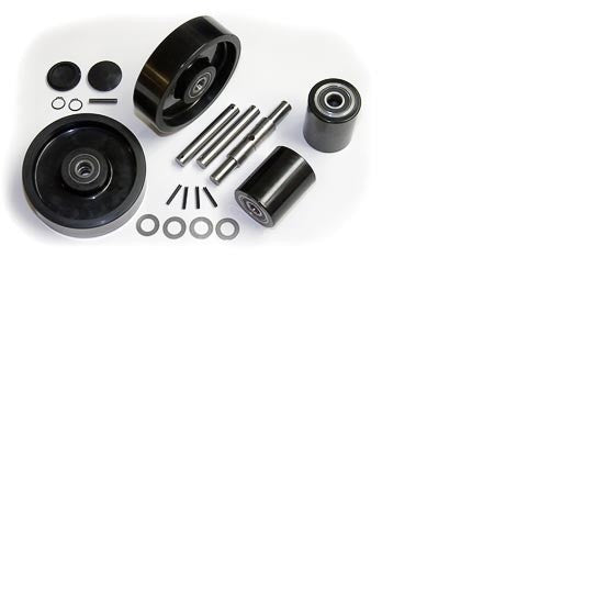 for Big Joe ALT50 Pallet Jack Complete Wheel Kit (Includes All Parts Shown)