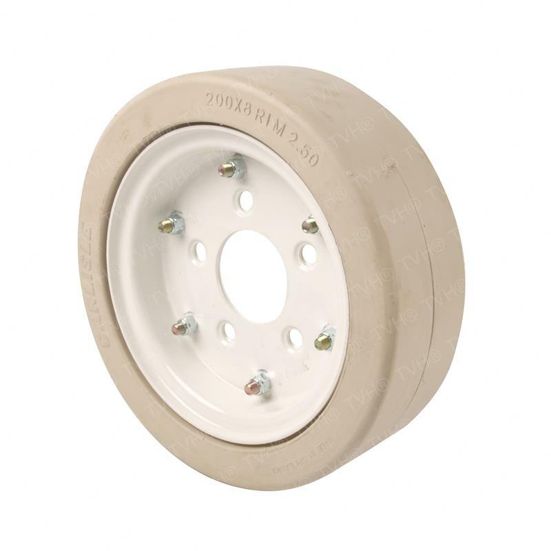 FOR Skyjack ZS1884587,NM SMOOTH,MOULDED WHEEL (200X8)(Split Rim)(W/O Brake Ring)