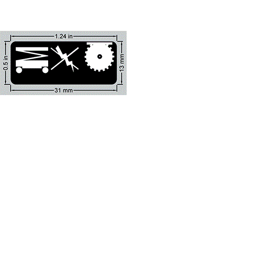 FOR Skyjack SJIII3015 DECAL OVERLAY, AERIAL CONTROL BOX 108333