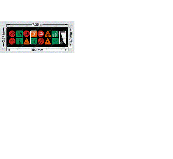 FOR JLG CONTROL PANEL DECAL 1705973