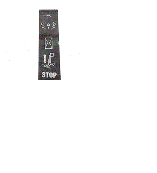 FOR GENIE GR-15 GROUND CONTROL BOX DECAL OVERLAY Part # 97776