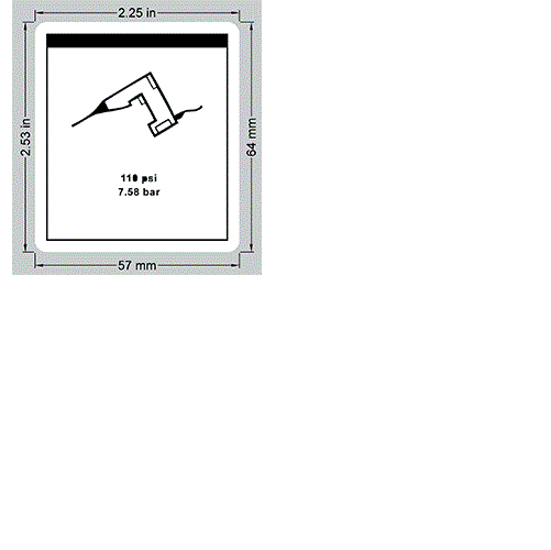 FOR GENIE GS-1530 - 44981 DECAL, PICTORIAL - (AIRLINE TO PLATFORM)
