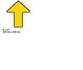 FOR GENIE YELLOW ARROW DECAL 27205, 27205GT