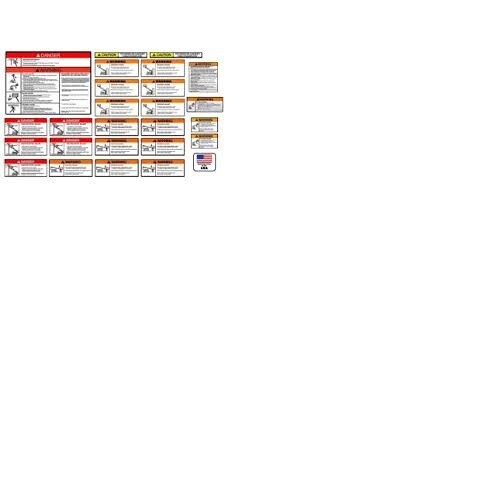 JLG 2902307, DECAL KIT - ANSI