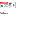 FOR GENIE DANGER CRUSHING HAZARD DECAL 44255, 44255GT