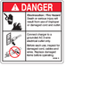 FOR GENIE GR-12 DECAL, DANGER (PLUG ELECTRIC HAZARD) 31508