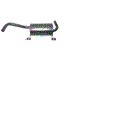 For Caterpillar For CAT A000026255, Forklift For Mitsubishi MUFFLER