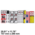 Forklift decal Universal Safety decal kit Part # SY1711