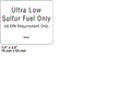 FOR GENIE 826345, 826345GT DECAL-ULS DIESEL ONLY-TIER 4
