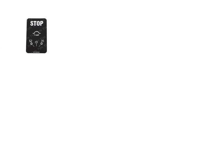 FOR GENIE GS-1530 - T112804 DECAL OVERLAY, GROUND CONTROL BOX