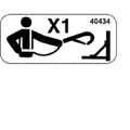 FOR Genie GR-20j -  DECAL - LANYARD ANCHORAGE POINT UNPACKAGED 40434GT