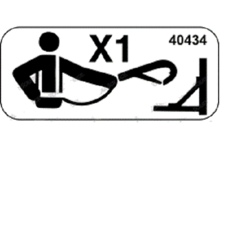 FOR Genie GR-20j -  DECAL - LANYARD ANCHORAGE POINT UNPACKAGED 40434GT