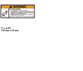 FOR JLG TIP-OVER HAZARD DECAL 1705337