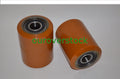 A Pair of Brand New Pallet Jack Poly Load Wheels With Bearings 3.25"D x 4.50"W