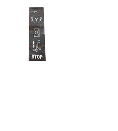 FOR GENIE GR-12 DECAL OVERLAY, GROUND CONTROL BOX 97776