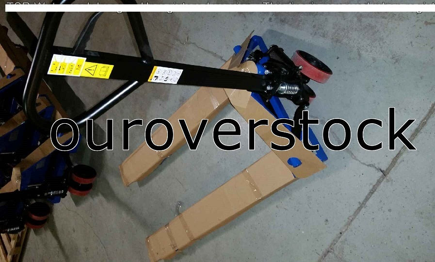 PALLET JACK - HAND TRUCK 27" X 48" 5500 LB CAP NEW 1-YEAR WARRANTY SHIPS FREE!