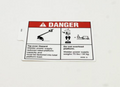 FOR GENIE DANGER TIP-OVER WELDER DECAL PART# 97579GT, 97579