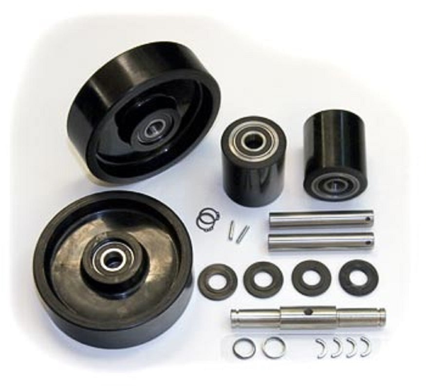 for Mobile MLX55 Pallet Jack Complete Wheel Kit (Includes All Parts Shown)
