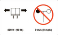 FOR SKYJACK 126505, DECAL - SIDE FORCE/NO WIND PI