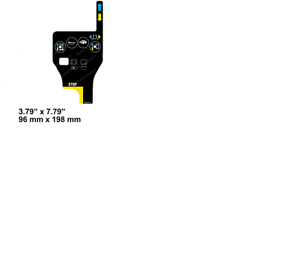 FOR GENIE GR-20 DECAL - PLAT CONTROL OVERLAY 97772