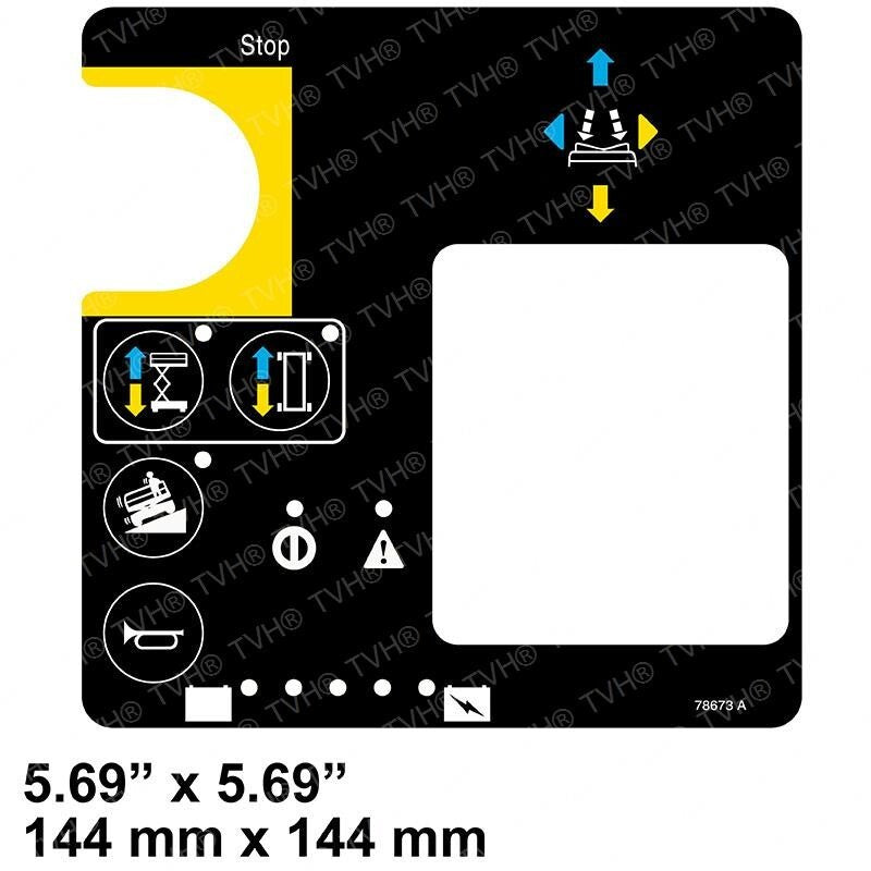 FOR GENIE DECAL - CONTROL PANEL 78673 78673GT