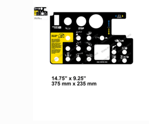 NEW FOR Genie Platform Control Decal (FOR Genie: 35584, 35584GT)