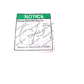 FOR GENIE GR-12 DECAL, BATTERY CONNECTOR DIAGRAM 72158
