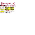 for SKYJACK 105298, DECAL KIT - SJ2