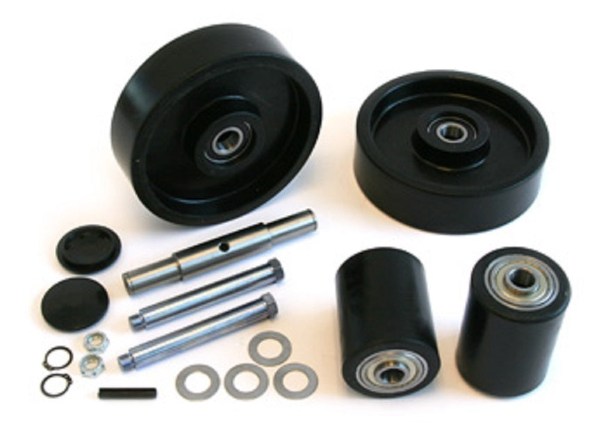 for Lift-Rite Titan Pallet Jack Complete Wheel Kit (Includes All Parts Shown)