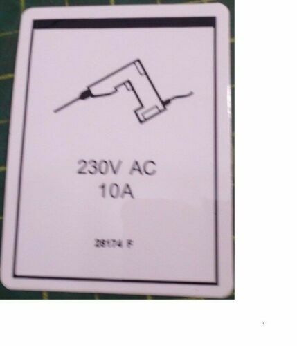 FOR GENIE GR-8 -  DECAL - POWER TO PLATFORM 230V  28174