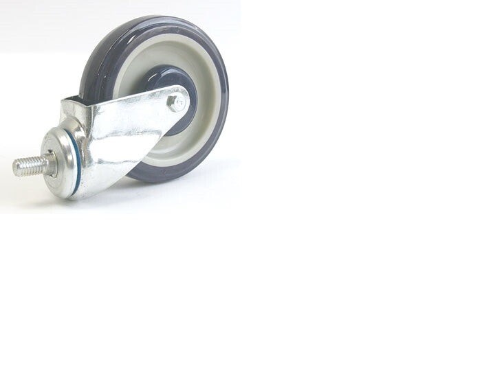 Shopping Cart Casters 09 Series Swivel Assembly with Stem 1/2-13x1"